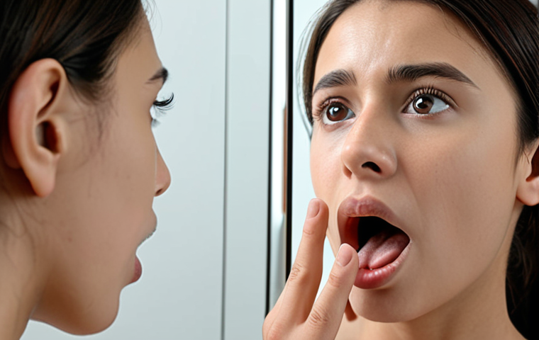 A person practicing English pronunciation by observing their mouth shape in a mirror, using recording apps to analyze sound waves, and receiving personalized feedback from an AI pronunciation correction app.
